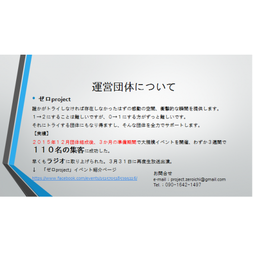 ゼロproject